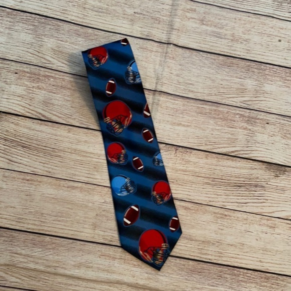 Vintage Parquet Football themed tie 100% Polyester